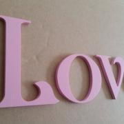 Lettre en bois love