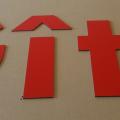 Lettre en metal gite
