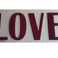 Lettre en metal love