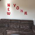 Lettre en metal new york