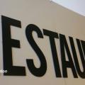 Lettre en metal restaurant