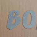 Lettre en zinc BAR A BONBONS