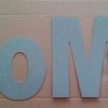 Lettre en zinc HOME 1