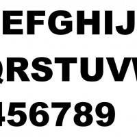 Alphabet arial black majuscule 1
