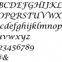 Alphabet lucida calligraphy 4