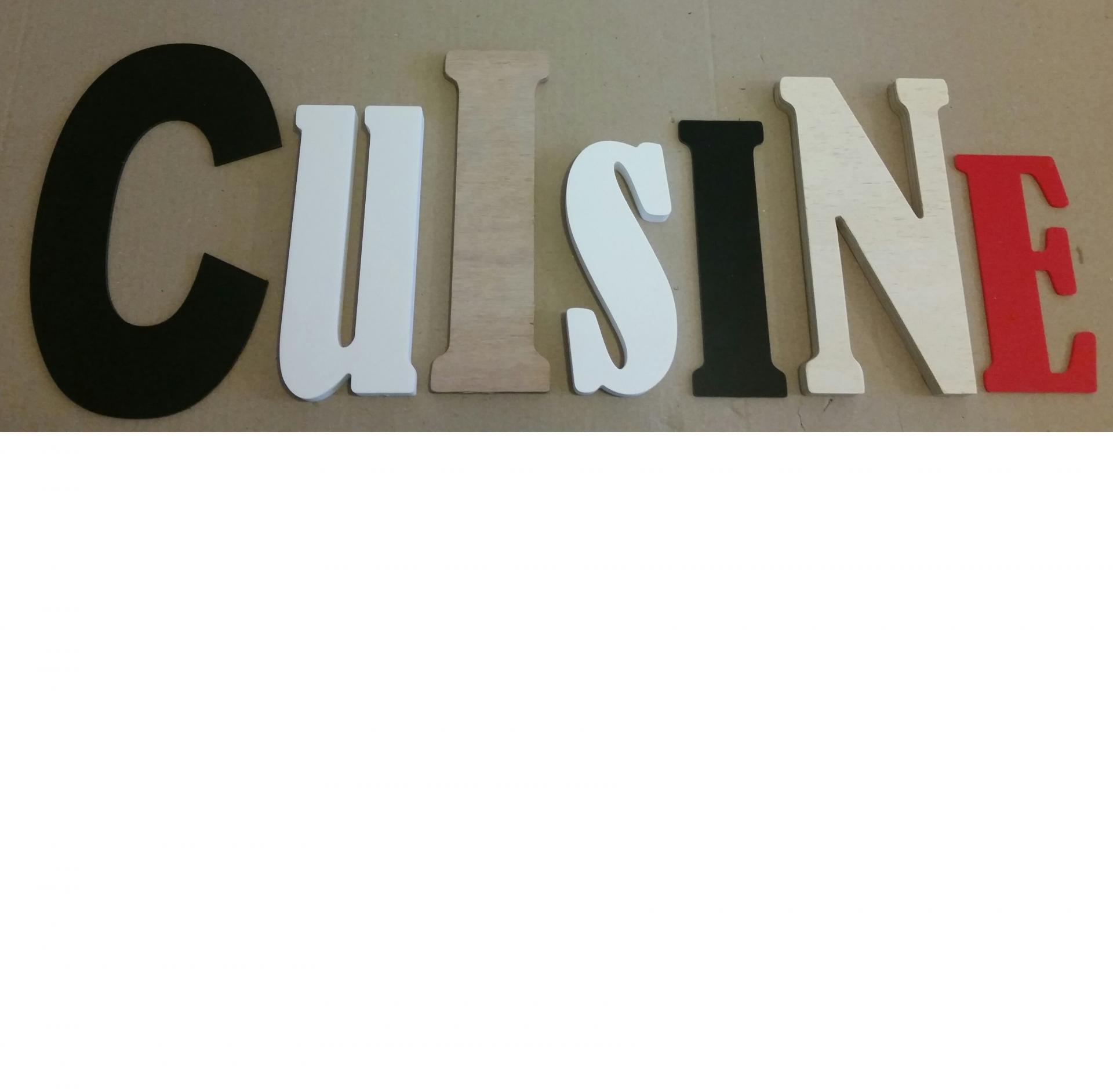 Lettre decorative cuisine lot 0009