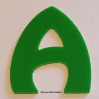 Lettre decorative plexi harlequin