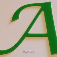 Lettre decorative plexi lucida calligraphy