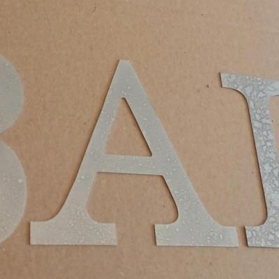 Lettre decorative zinc bain