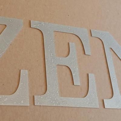 Lettre decorative zinc zen 1