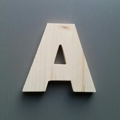 Lettre en bois arial black 1