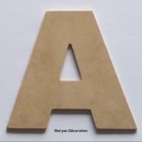 Lettre en bois mdf a peindre arial black