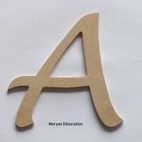 Lettre en bois mdf a peindre lucida handwriting