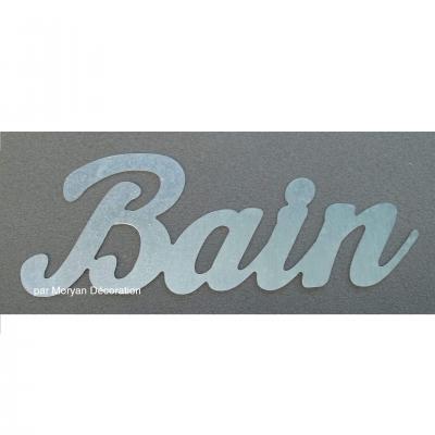 Lettre en zinc bain 1