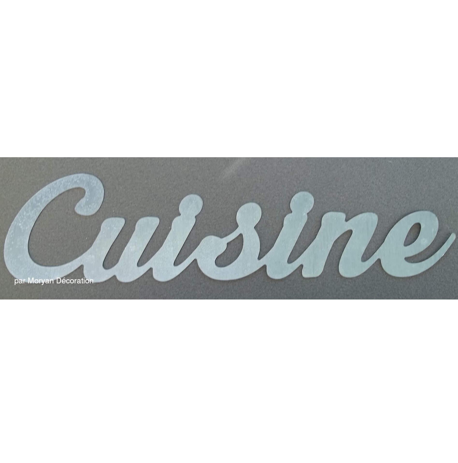 Lettre métal déco CUISINE
