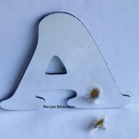 Lettre miroir decorative murale cooper black