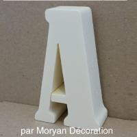 Lettre polystyrene decorative murale bernard condensed