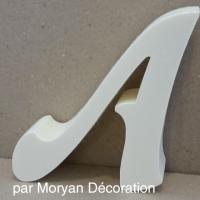 Lettre polystyrene decorative murale felipe