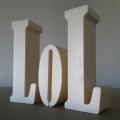Lettre polystyrene