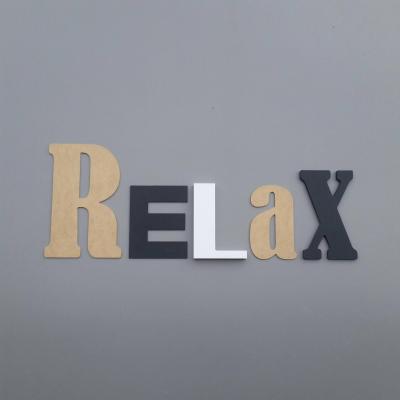 Lettres décoratives Relax