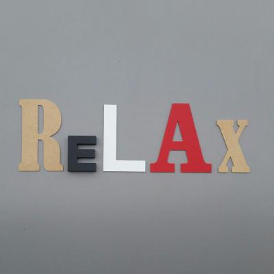 Lettres décoratives Relax