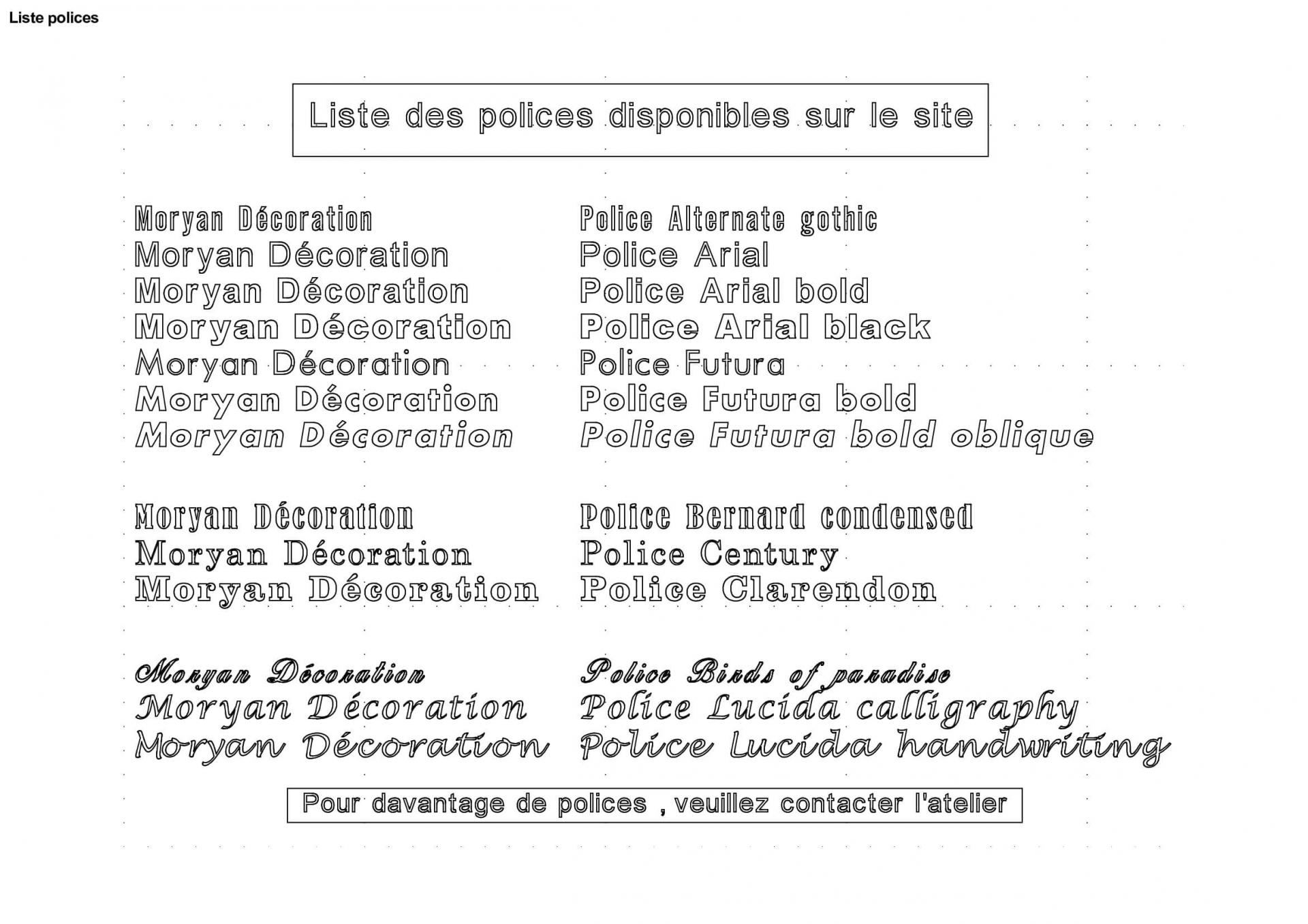 Liste polices 2