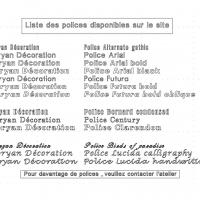 Liste polices 2