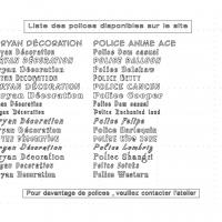 Liste polices fantaisies 2