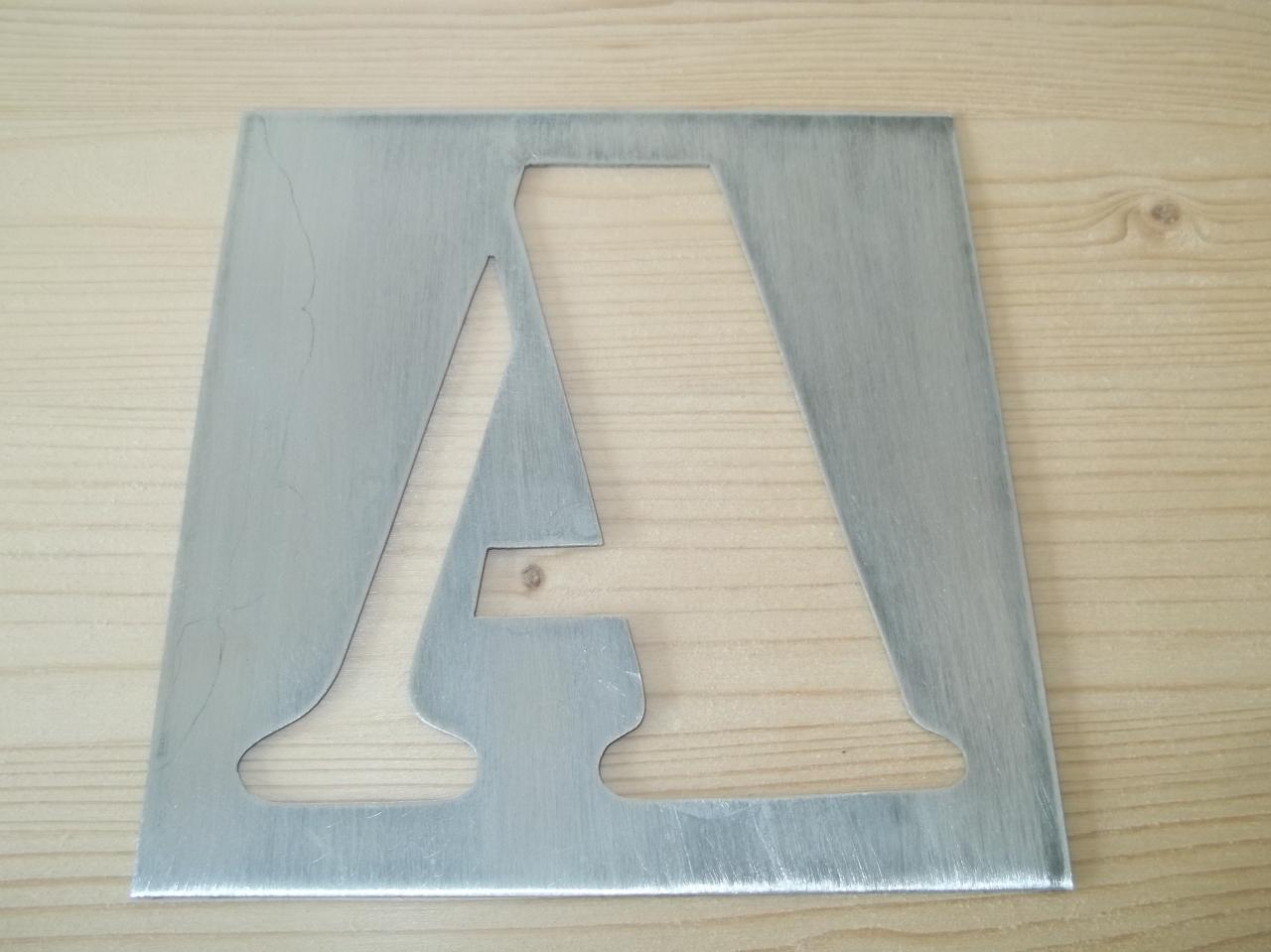 pochoir lettre en metal alphabet et chiffre ARMY CONDENSED