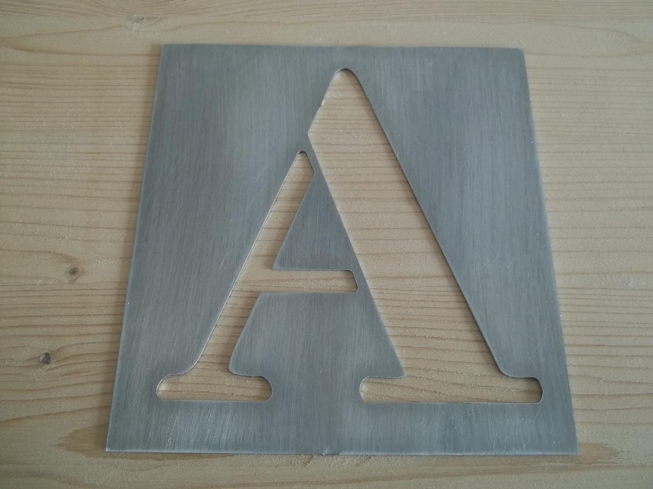 pochoir lettre en metal alphabet et chiffres BODONI CLASSIC