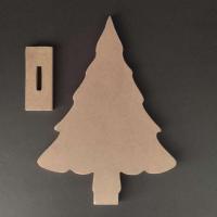 Support bois a decorer sapin 1